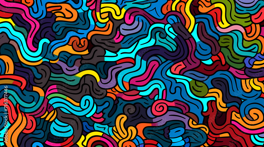 Abstract seamless doodle background, artistic background Abstract seamless doodle background, artistic background