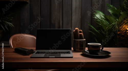 Desk workspace .desk dark workspace with black wall