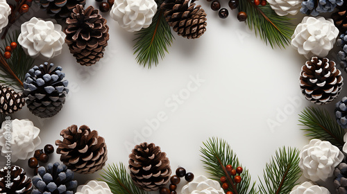 horizontal_frame_made_from_fir_tree_branches_and_cones