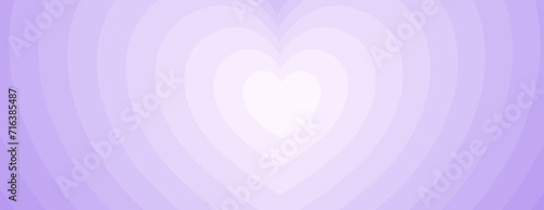 Heart  hypnotic tunnel for banner, card design background. Design for valentine's day