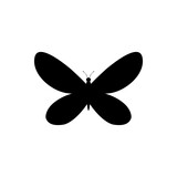 Butterfly icon isolated on transparent background