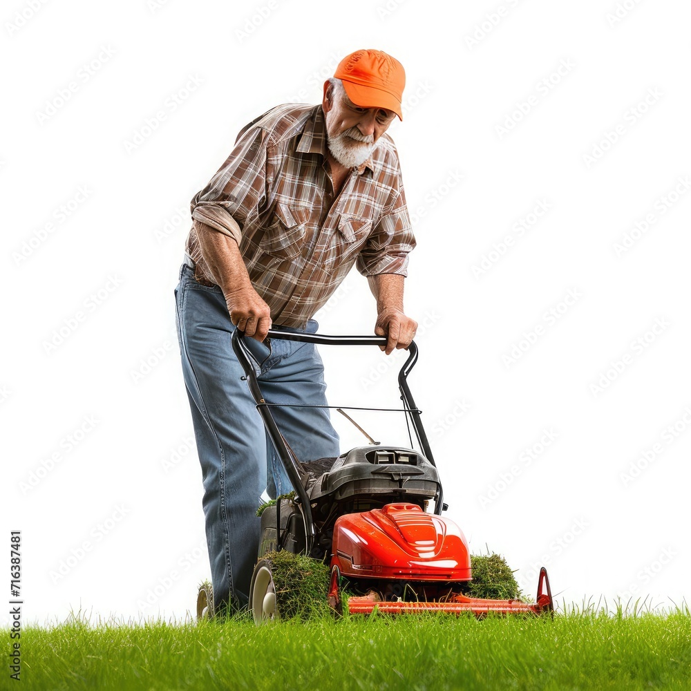 Person In Work Business and House in White Background Person In Work Business and House in White Background
