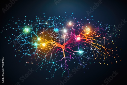 Brain Axon Neuronal Network, Metacognition amid neural symphony. Neuropsychiatric disorder, Network Topology fosters Imaginative Synapses and Creative Neuroharmony, educational odyssey Problem Solving © Leo