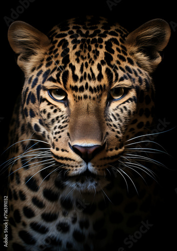 Portrait of a leopard