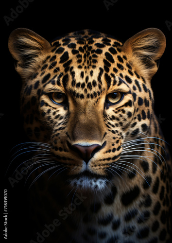 Portrait of a leopard © khan