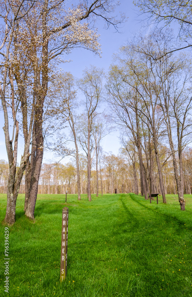 Obraz premium Pithole, a ghost town in Cornplanter Township, Venango County, Pennsylvania, United States