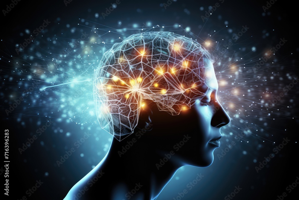 Cognitive Brain buoyancy. Navigate analytical thinking psychological flexibility, human mind. Vibrant axon facets of cerebral mosaic. Social Interaction brain lens of Positron Emission Tomography, PET Cognitive Brain buoyancy. Navigate analytical thinking psychological flexibility, human mind. Vibrant axon facets of cerebral mosaic. Social Interaction brain lens of Positron Emission Tomography, PET