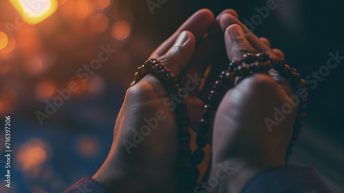 Moslem praying hands