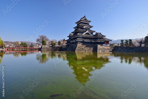 青空に映える国宝 松本城