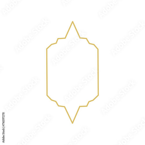 Gold islamic window 