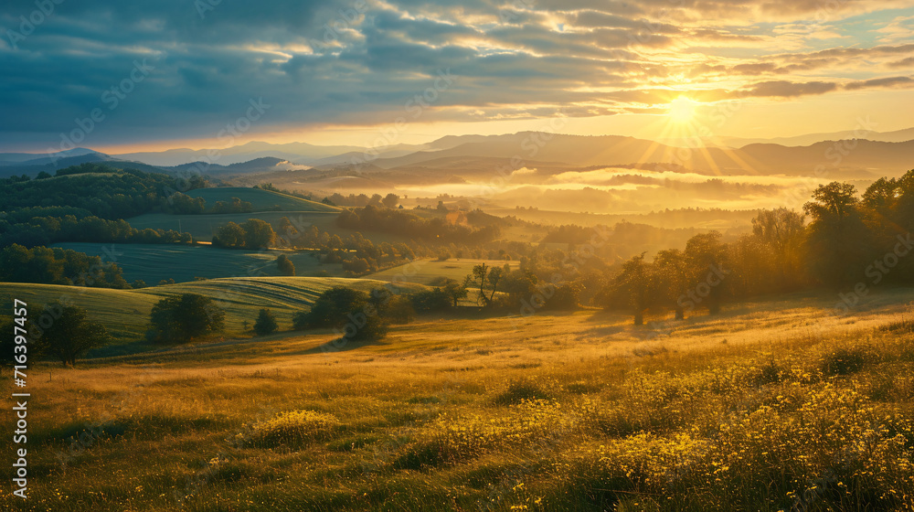 A beautiful morning paysage of the naure A beautiful morning paysage of the naure