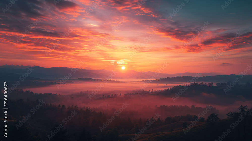 A beautiful morning paysage of the naure A beautiful morning paysage of the naure