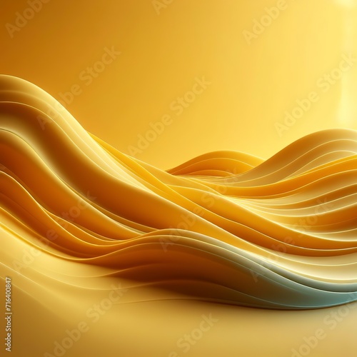 Smooth yellow waves background with shadow and soft focus
