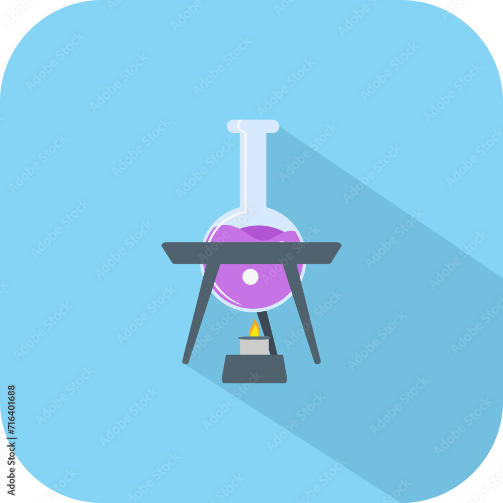 Square Science Tube Icon Square Science Tube Icon