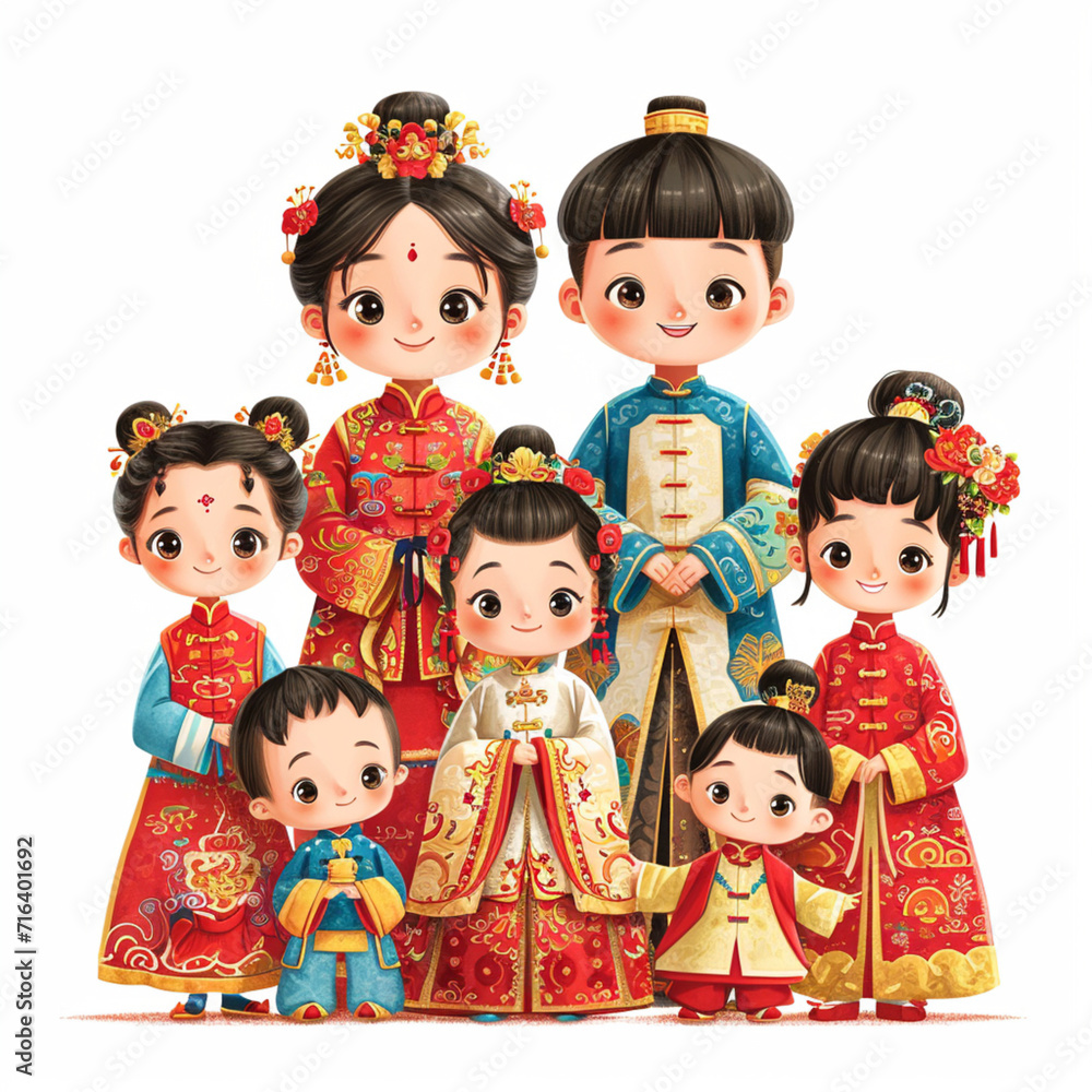 Happy family clipart, cartoon characters Happy family clipart, cartoon characters