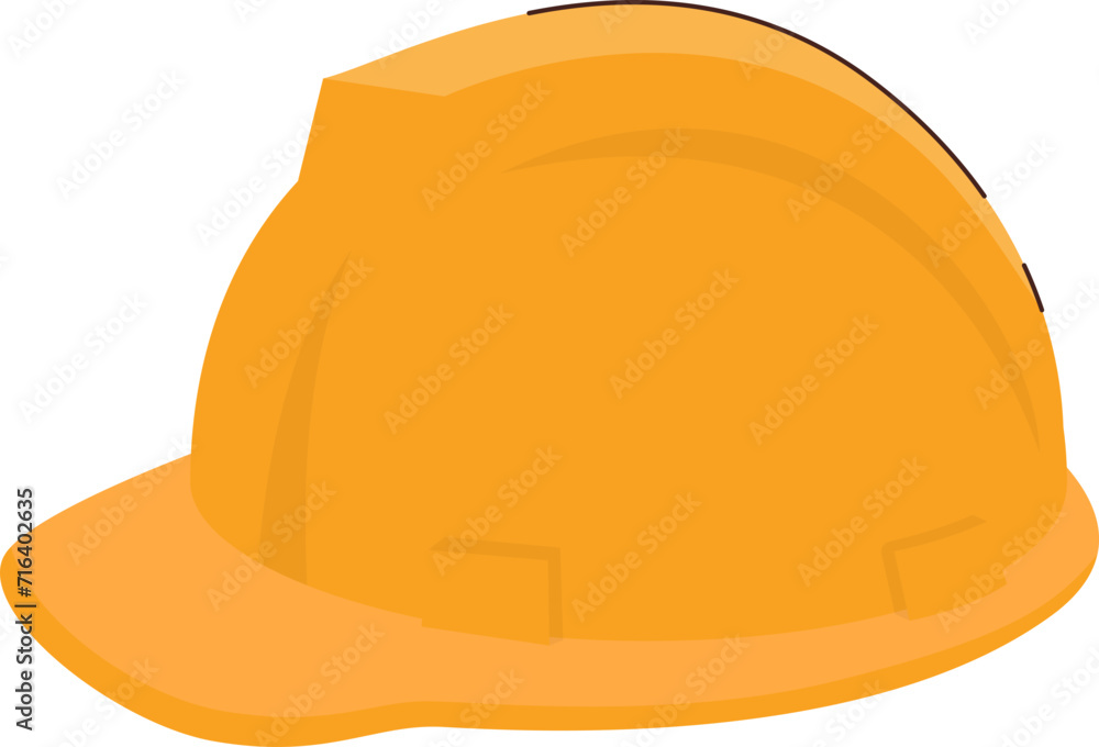 Yellow Safety Helmet Icon Yellow Safety Helmet Icon
