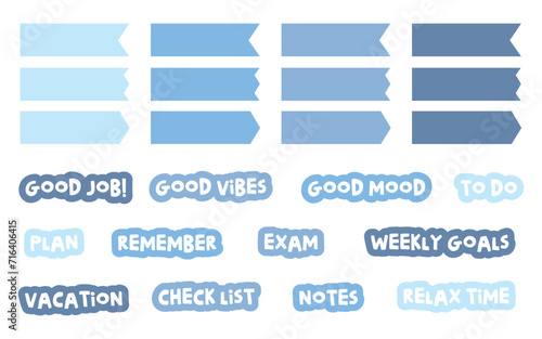 Planner stickers, Organizer tags, Printable planner stickers. Planners and weekly days label. Bullet journal stickers, planner, scrapbook stickers design.