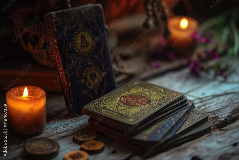 A picture of a candle and some books on a table. Suitable for various themes and concepts A picture of a candle and some books on a table. Suitable for various themes and concepts