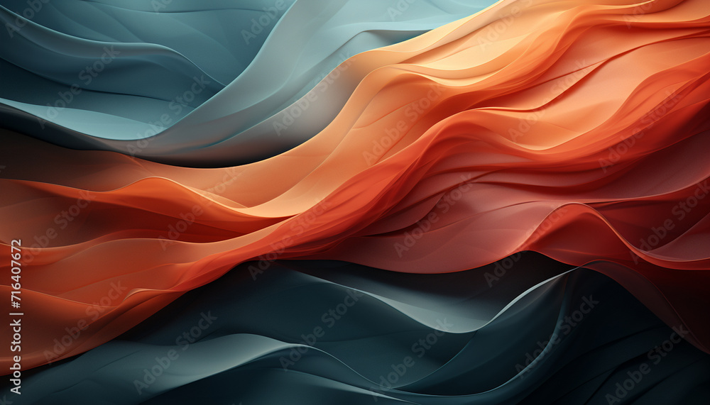 Dark blue-green with the addition of orange-purple shades grainy gradient background, blurred color wave pattern with noise texture, wide banner size. Dark blue-green with the addition of orange-purple shades grainy gradient background, blurred color wave pattern with noise texture, wide banner size.