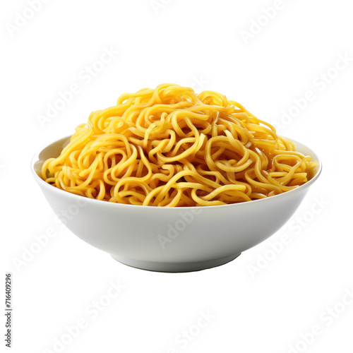 A bowl of noodles,  on transparency background PNG