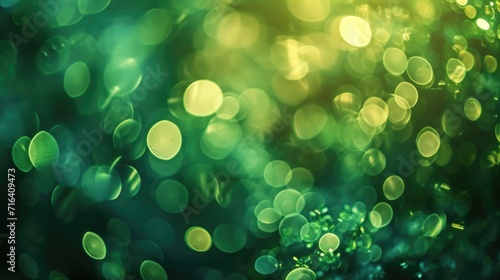 Close-up of a blurry green background. Versatile for various design projects