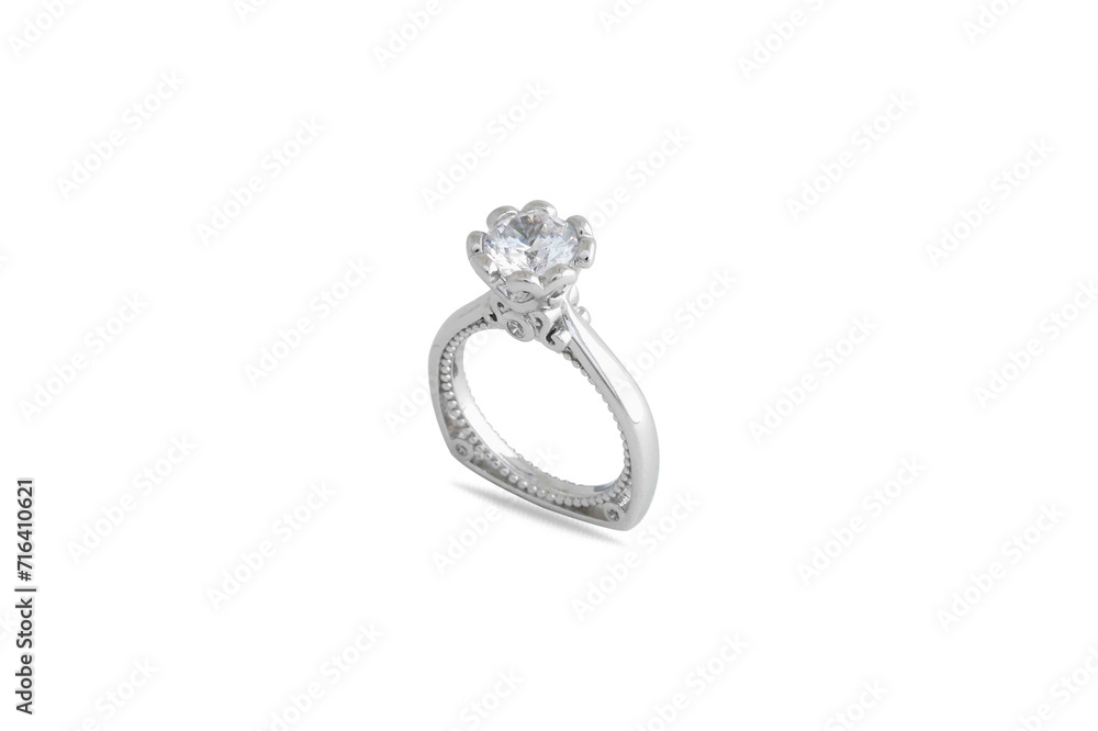 Silver Diamond Ring Silver Diamond Ring