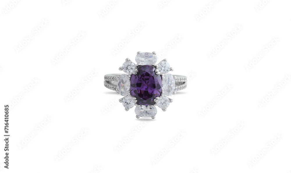 Silver Diamond Ring Silver Diamond Ring