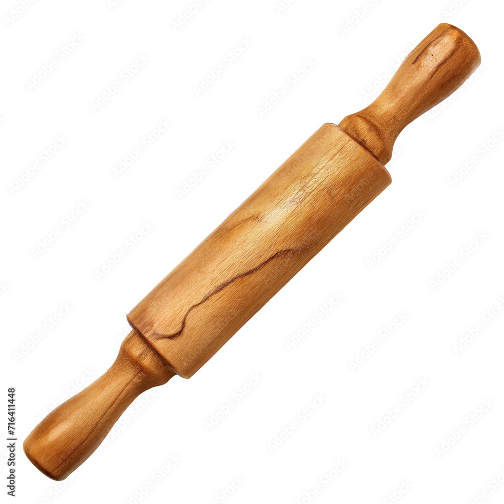 Wooden rolling pin isolated. Wooden rolling pin isolated.