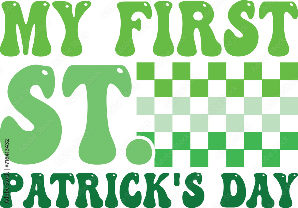 St. Patrick's Day Retro Svg, Retro SVG, St Patrick's Day Quotes, Rainbow svg, Lucky SVG, St Patricks Day Rainbow,