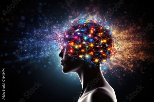 Colored Motley Brain Axon Mind tracing dance of EEG patterns  synaptic vesicle recycling practical intelligence  synaptic ballet  vesicle recycling choreographs practical intelligence ion channels
