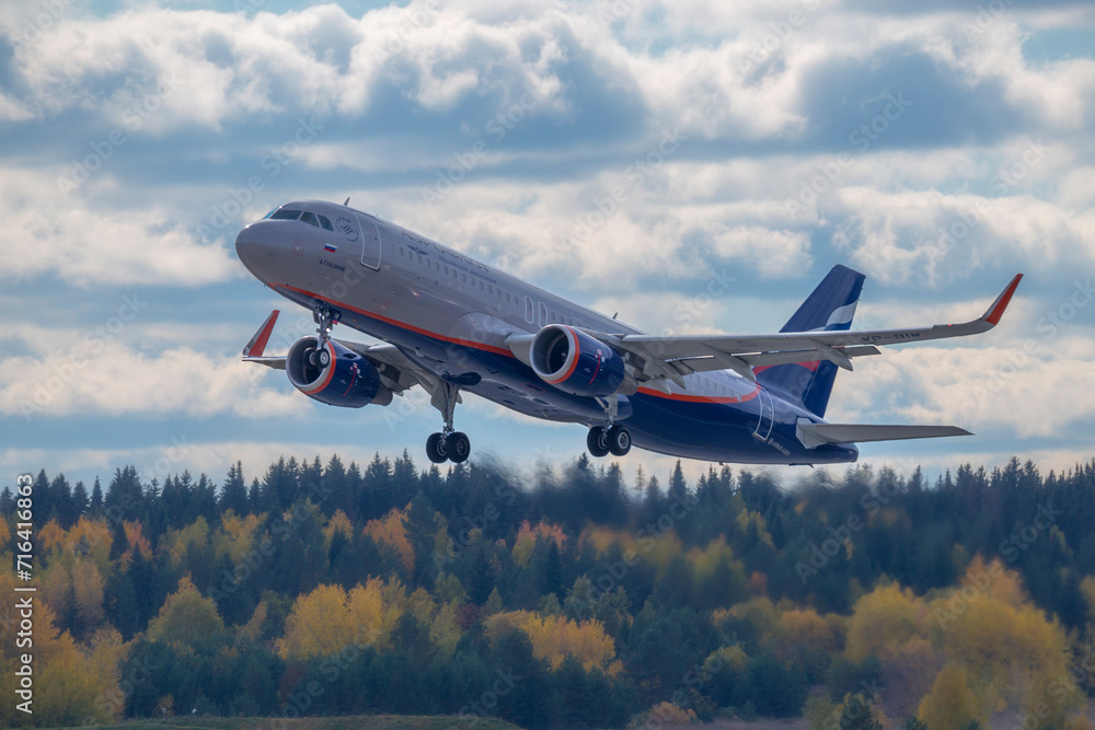 Obraz premium airplane in the sky