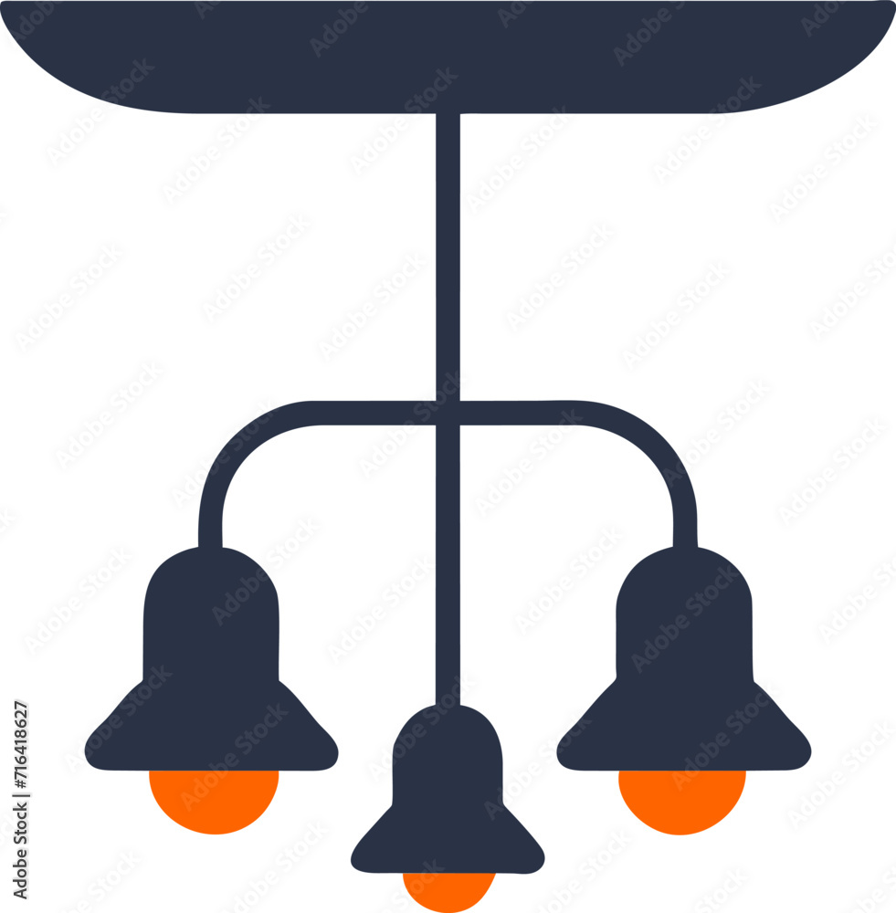 Illustration of a ceiling lamp Illustration of a ceiling lamp