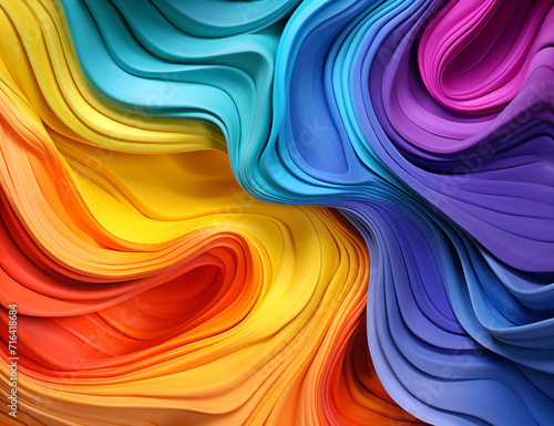 Colorful rainbow textile background