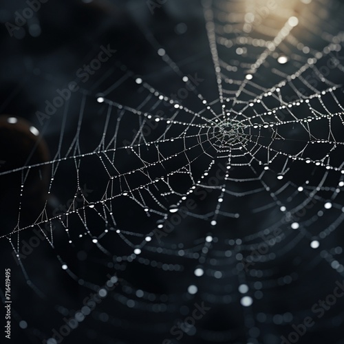 Nice cinematic spider web realistic impressive image 