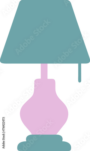 The illustration shows a simple design table lamp.