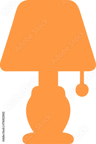 The illustration shows a simple design table lamp.