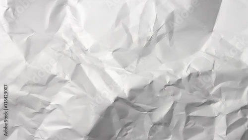 Wallpaper Mural Time-lapse of rapidly changing texture of a white crumpled paper Torontodigital.ca