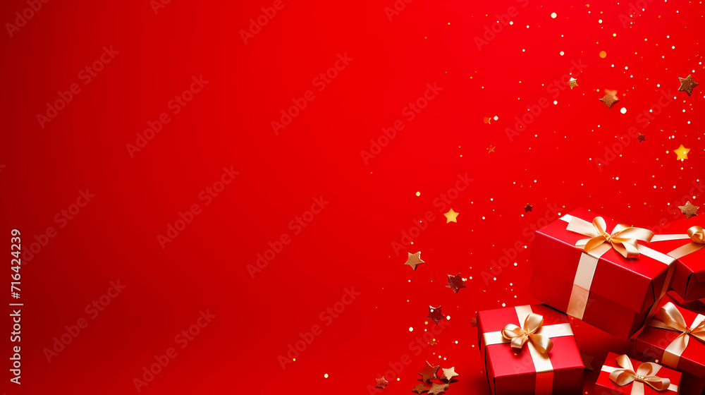Gift background with copy space for Christmas gifts, holiday or birthday Gift background with copy space for Christmas gifts, holiday or birthday