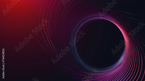 Abstract circular dotted geometric background.
