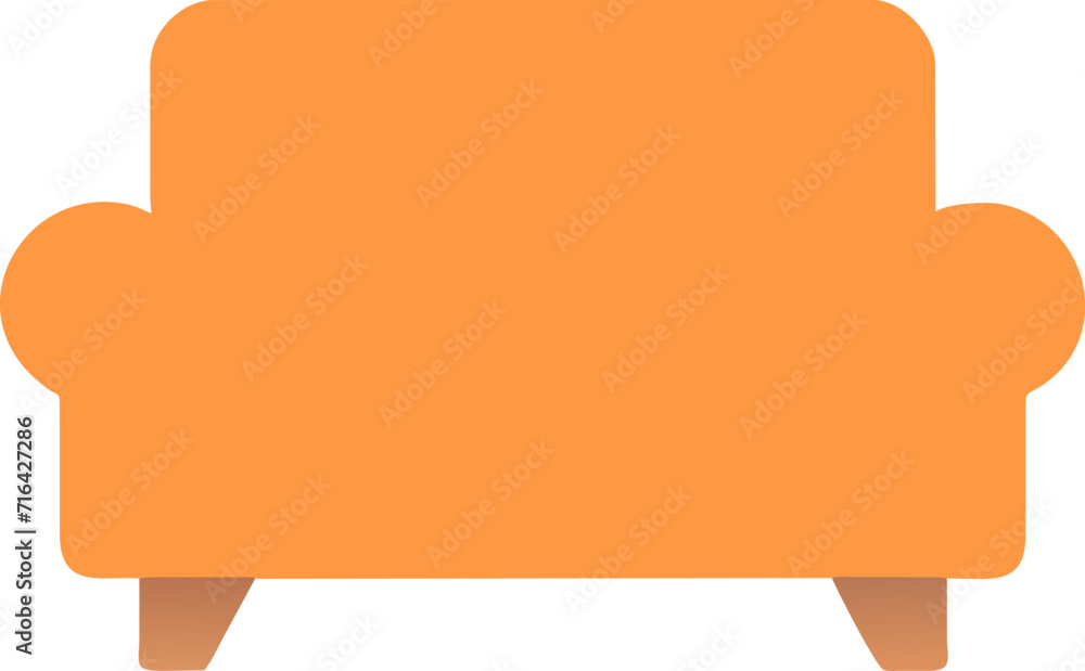 The illustration shows a simple sofa design. The illustration shows a simple sofa design.