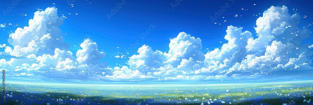  Beautiful Landscape Lavender Field Sunny Day, Banner Image For Website, Background, Desktop Wallpaper
