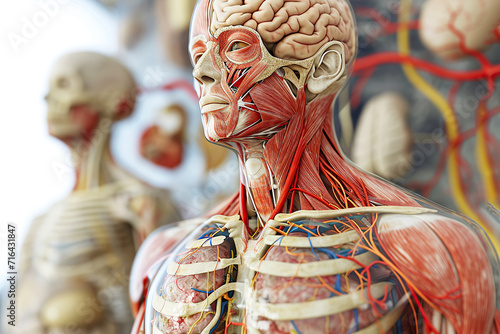 Complex physiological processes within the body, such as the cardiovascular system, respiratory system, or neurological pathways.
