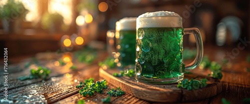 Mugs Green Beer Ale On Bar  HD  Background Wallpaper  Desktop Wallpaper