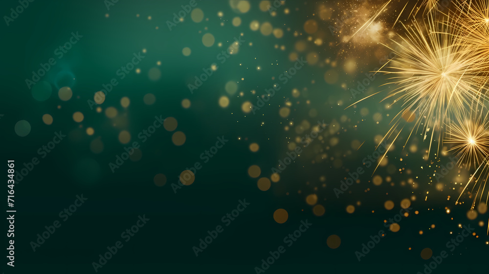 Happy New Year, burning fireworks with bokeh light background Happy New Year, burning fireworks with bokeh light background