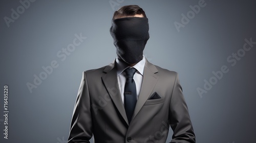 Man with a question mark head in a clean background , man with question mark, clean background