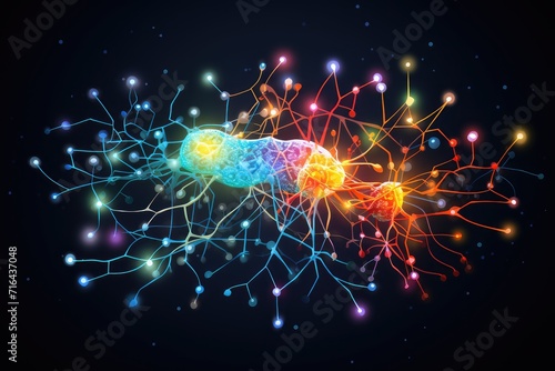 Colorful Brain, canvas of creativity, mindscapes artistry. Ingenious visionary, brilliant spectrums of imaginary realms. Creative cognition thinking blend conceptual brainwaves, imagery and innovation