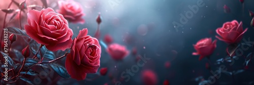  Dark Moody Flowers Red Roses Background, Banner Image For Website, Background, Desktop Wallpaper © Pic Hub