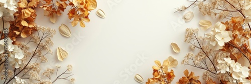  Dried Flowers Herbs Making Decoration Flat, Banner Image For Website, Background, Desktop Wallpaper