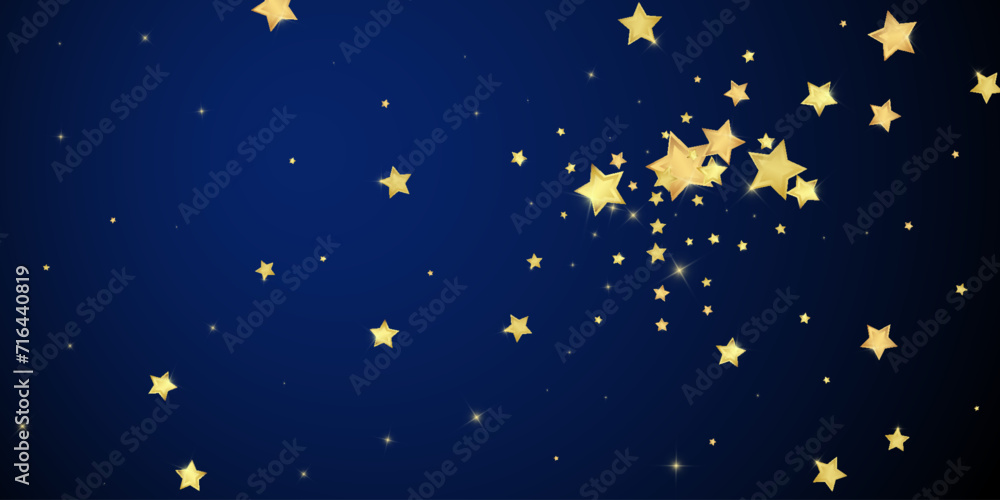 Magic stars vector overlay.  Gold stars scattered