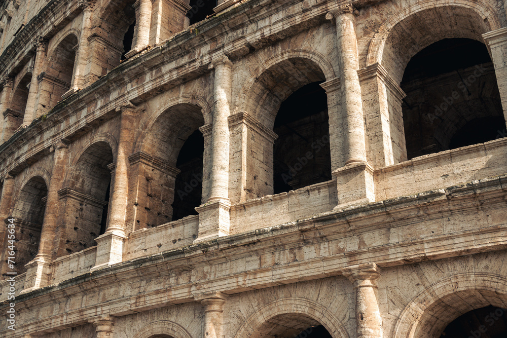 colosseum in italy, Roma, close up